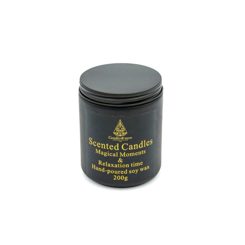 Κερί Αρωματικό Σε Στρογγυλό Βάζο Με Καπάκι 200g Vanilla