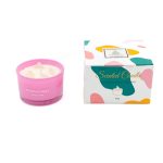 Αρωματικό Κερί σε Στρογγυλό Βάζο με Πέτρες Ακανόνιστου Σχήματος 90g Passion Fruit - Image 2