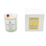 Αρωματικό Κερί σε Στρογγυλό Βάζο με Αποξηραμένα Άνθη 200g Jasmine - Image 2