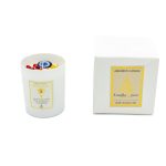 Αρωματικό Κερί "Μάτι" με Χρωματιστές Πετρούλες Lemon Eucalyptus 200g - Image 2