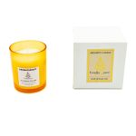 Αρωματικό Κερί σε Στρογγυλό Κίτρινο Φωτεινό Βάζο 140g Lavender - Image 2