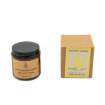 Αρωματικό Κερί σε Γυάλινο Στρογγυλό Βάζο με Καπάκι 100g Rose - Image 3