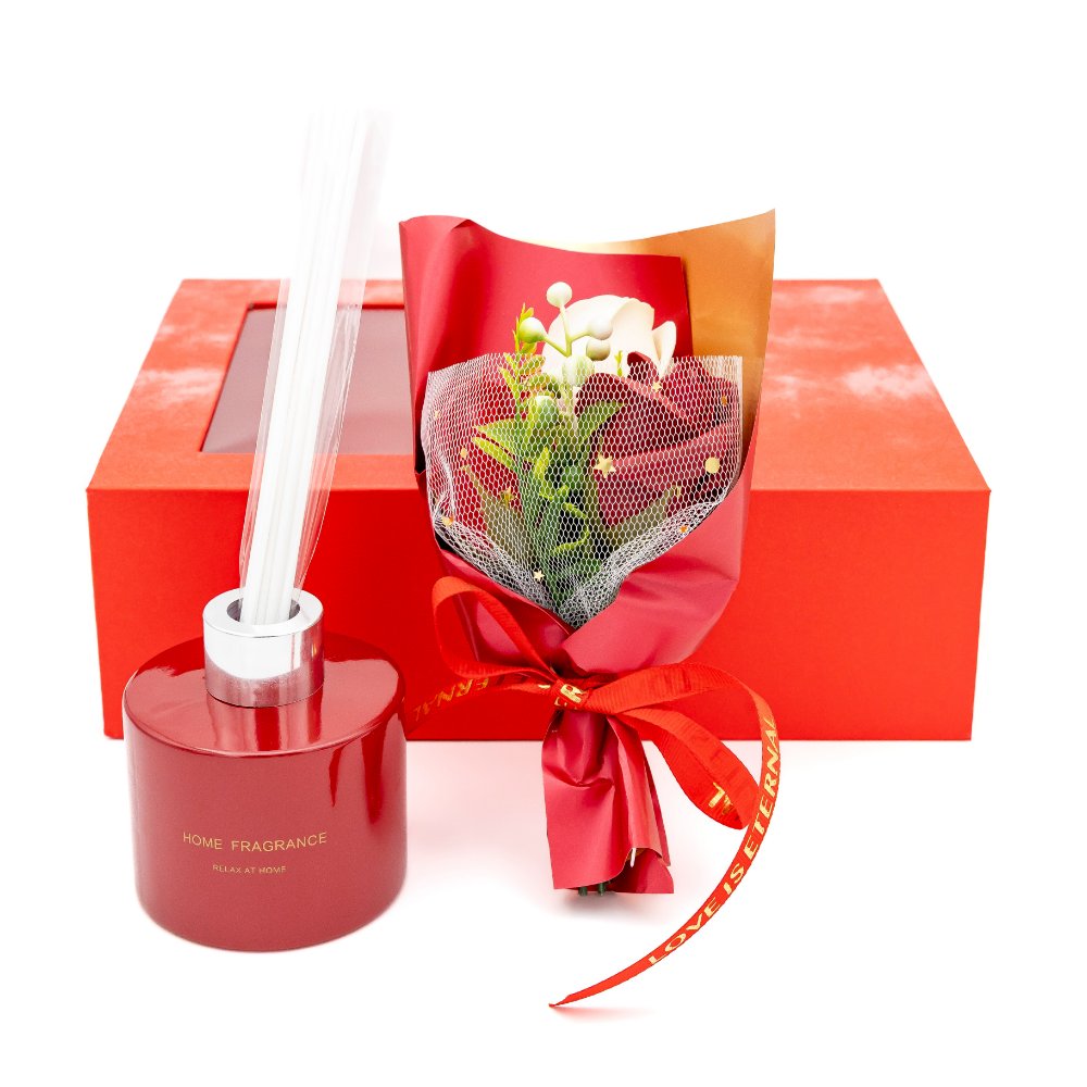 CAM-WHX025C Αρωματικό Χώρου Diffuser Μπουκάλι + Λουλούδια 50ml Coconut