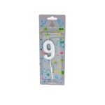 Κερί Γενεθλίων Αριθμός Νο 9 Gold