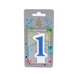 Κερί Γενεθλίων Πομπέ Αριθμός Νο 1 Blue