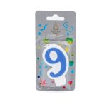 Κερί Γενεθλίων Πομπέ Αριθμός Νο 9 Blue