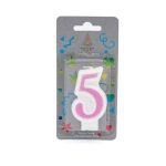 Κερί Γενεθλίων Πομπέ Αριθμός Νο 5 Pink