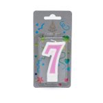 Κερί Γενεθλίων Πομπέ Αριθμός Νο 7 Pink